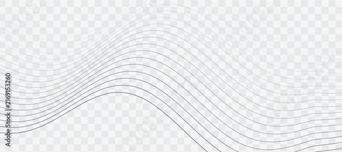 Abstract wave lines modern background vector. Minimalist curved gray pattern design