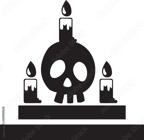 halloween skull icon
