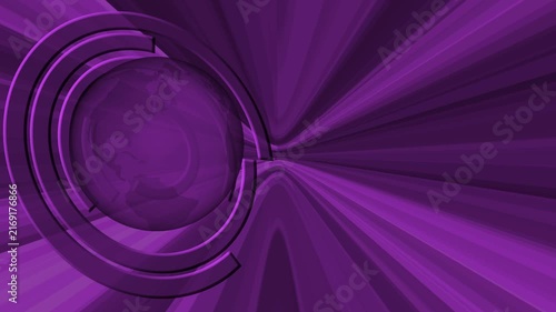 Dynamic abstract background with globe maps animation