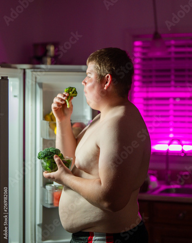 Fotografie Belly shows excess weight