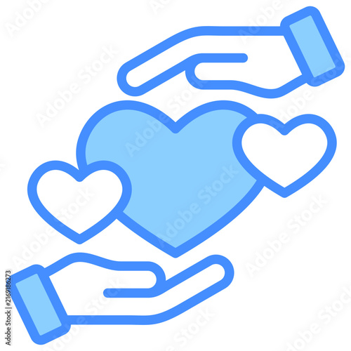 Bild auf Leinwand Kindness Icon