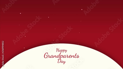 National grandparents day greeting card graphic pattern elegant red white geometric sparkle design high resolution digital background social media asset