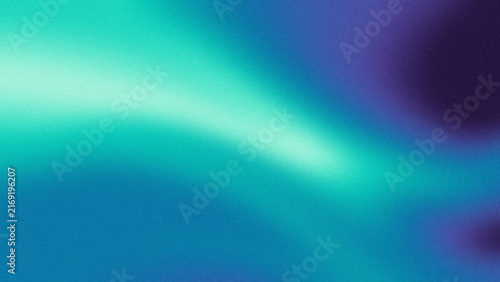 Dynamic grainy gradient background showcasing vibrant turquoise light and smooth blue waves.