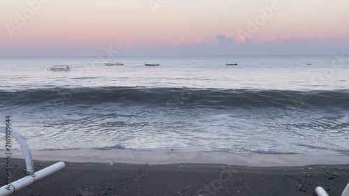 waves on the beach
