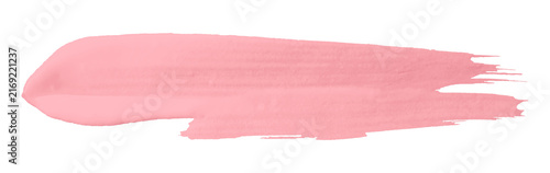 Shiny pink brush watercolor painting isolated on transparent background. watercolor png