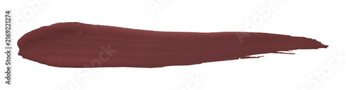 Shiny brown brush watercolor painting isolated on transparent background. watercolor png