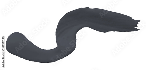 Shiny grey brush watercolor painting isolated on transparent background. watercolor png