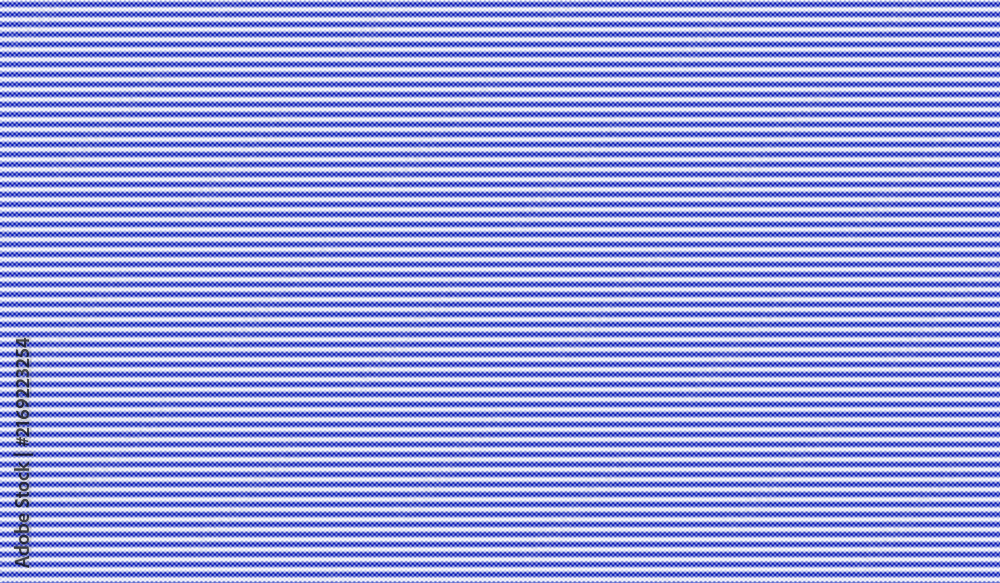 Obraz premium Fine blue stripe pattern on white background for geometric textile design and stationery paper texture.