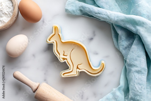 Kangaroo Cookie Cutter Still Life