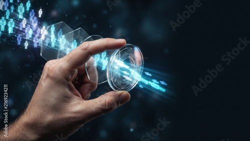 Fototapeta kuchenna AI-Powered Human Resources Management and Workforce Analytics Concept
