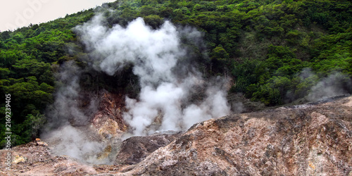 Sulphur Springs Drive-in Volcano near Soufriere Saint Lucia