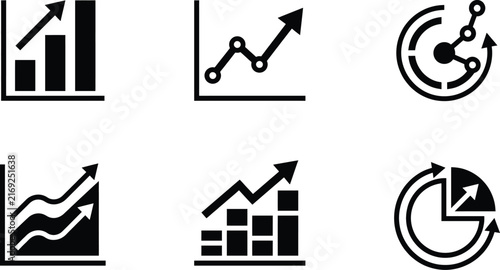 Hand-drawn line icons for business and finance