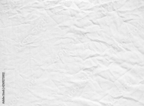 White canvas. Detailed white fabric texture close up