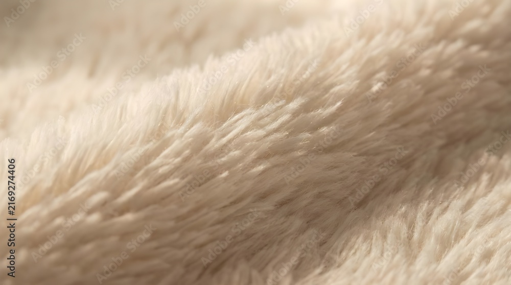 Fototapeta premium Close Up Of Soft Blanket Fibers Tactile Comfort Texture