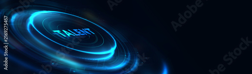 Open your talent and potential. Talented human resources - company success. 3d illustration