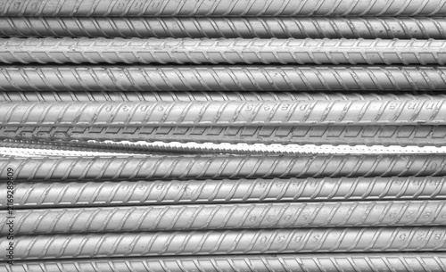 Obraz na plátně The steel bars are rusty