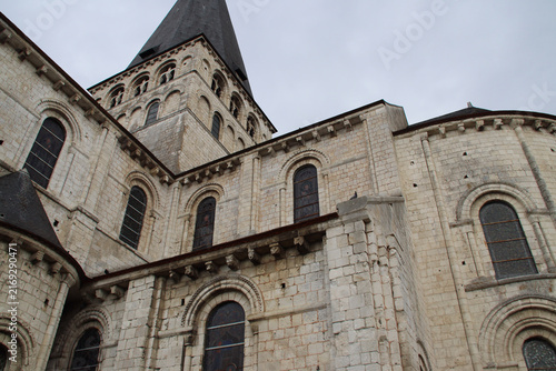 Принти на полотні romanesque church at the saint-georges abbey in saint-martin-de-boscherville in