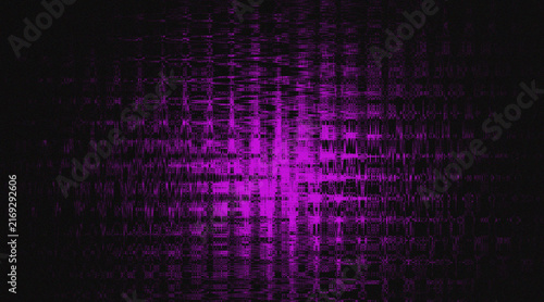 Abstract Dark Purple Neon Glitch Waves Texture Background