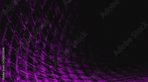 Abstract Dark Purple Neon Glitch Waves Texture Background