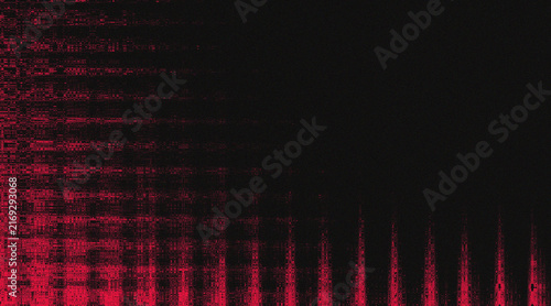 Abstract Dark Red Noise Glitch Texture Background with Copy Space