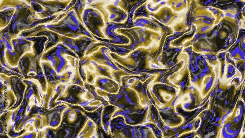 Фотография Vibrant abstract fluid with swirling patterns of gold, energetic texture with a