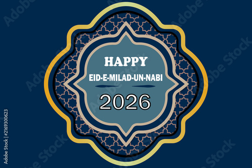 Elegant Happy Eid-e-Milad-un-Nabi 2026 Islamic Greeting Card