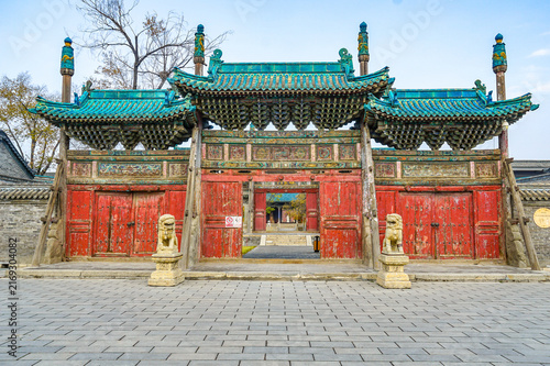 Historic Wenmiao Temple Gate, Dai County, Xinzhou, Shanxi Province, China