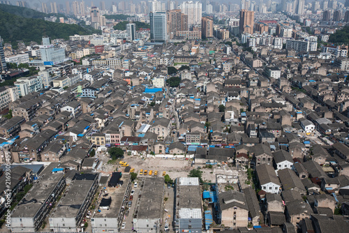 Wenzhou City Aerial View - Dense Urban Residential Neighborhood, China