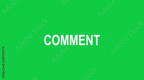 Like Subscribe Share Comment Text Animation, Social Media Engagement Graphic, Rotating Typography Reveal, YouTube Overlay, Transparent Alpha, 4K