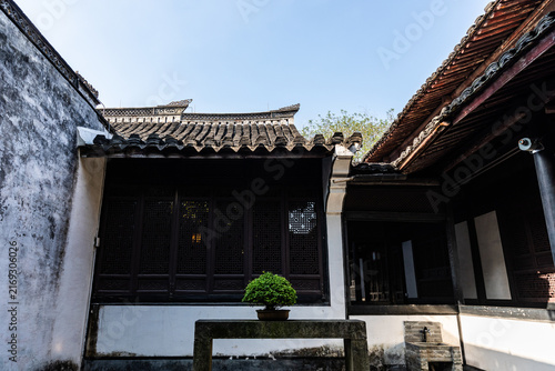 Принти на полотні Traditional Chinese Courtyard, Shaoxing Hometown Architecture