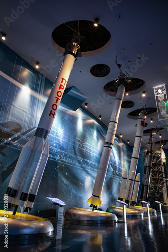 Photography Rocket Models at Shanghai Science and Technology Museum Space Exhibit