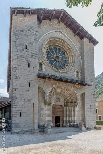 Notre-Dame-du-Bourg cathedral main facade, Digne, France