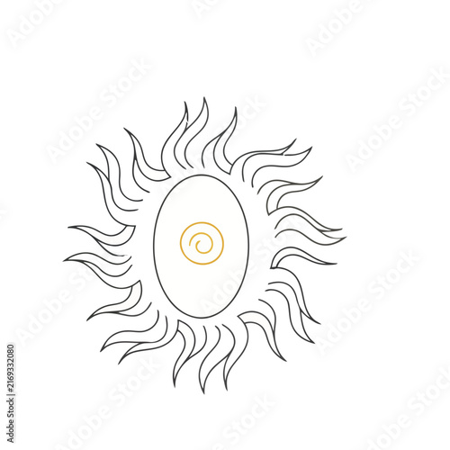 Stylized Sun Icon