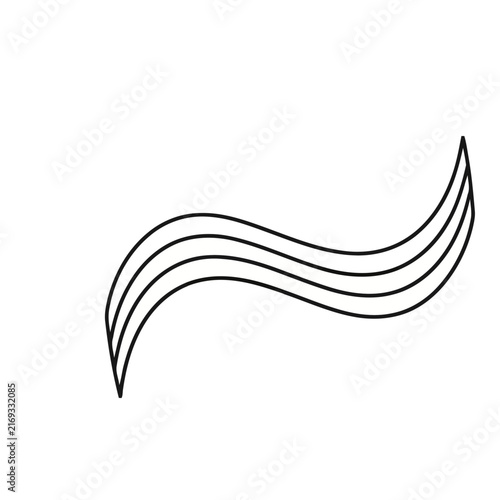 Wavy Lines Abstract Shape