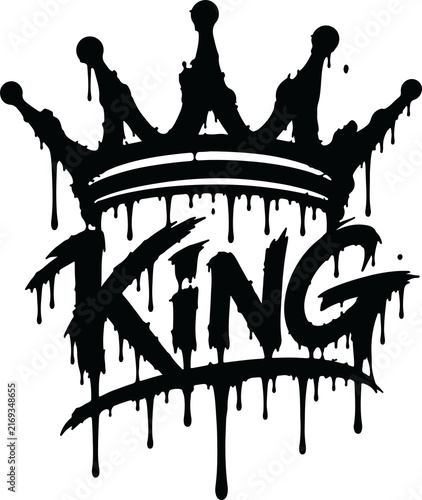 King Logo icon liquid design Transparent PNG 
