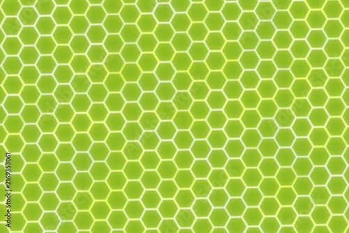 Close-up of honeycomb pattern with yellow color