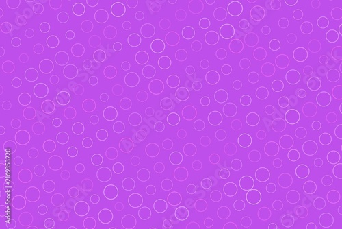 Purple background with floating bubbles and circles