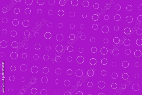 Purple background with floating geometric ring shapes