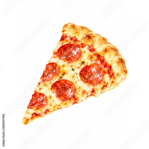 pizza isolated on white background