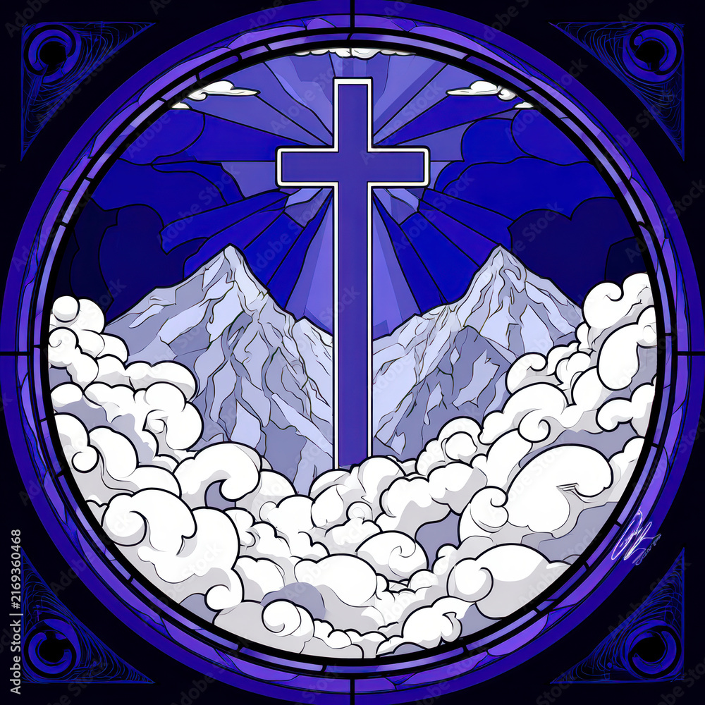 Fototapeta premium Archangel with Sword and Serpent – AI Generative