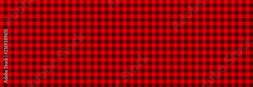 A classic vector seamless pattern featuring the traditional red and black buffalo check pattern. This is a versatile graphic background perfect for lumberjack decor, fall and cozy winter designs, holi