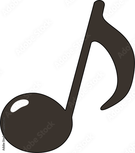 Music Note Flat Vector Illustration