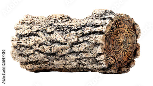Tree trunk with visible rings