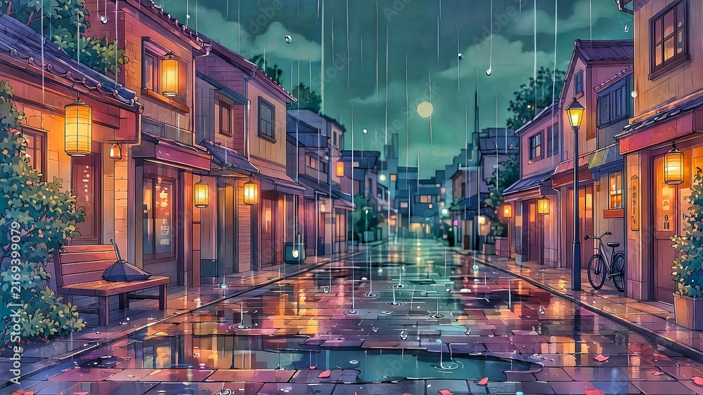 Obraz premium street in the night