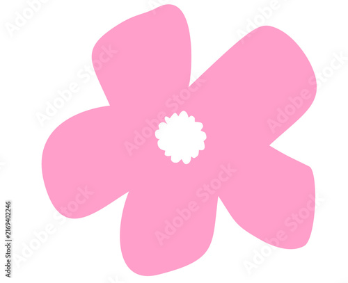 Abstract Pink flower vector