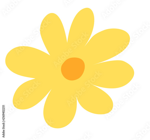 yellow flower vector
