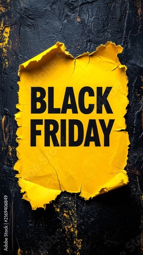 Black friday in bold black letters