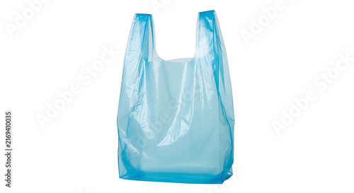 Light blue reusable shopping bag
