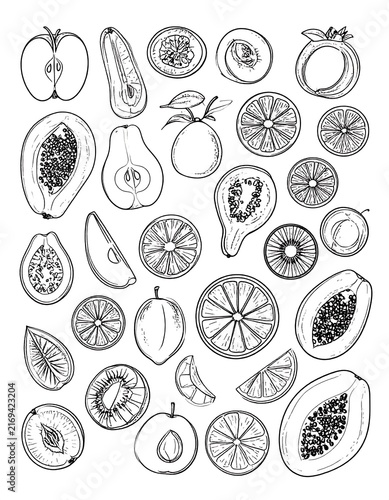 Minimalist botanical leaf and floral pattern design.