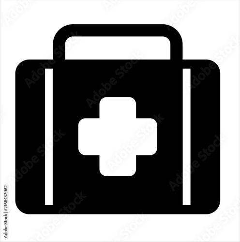 First Aid Kit with Cross and Handle